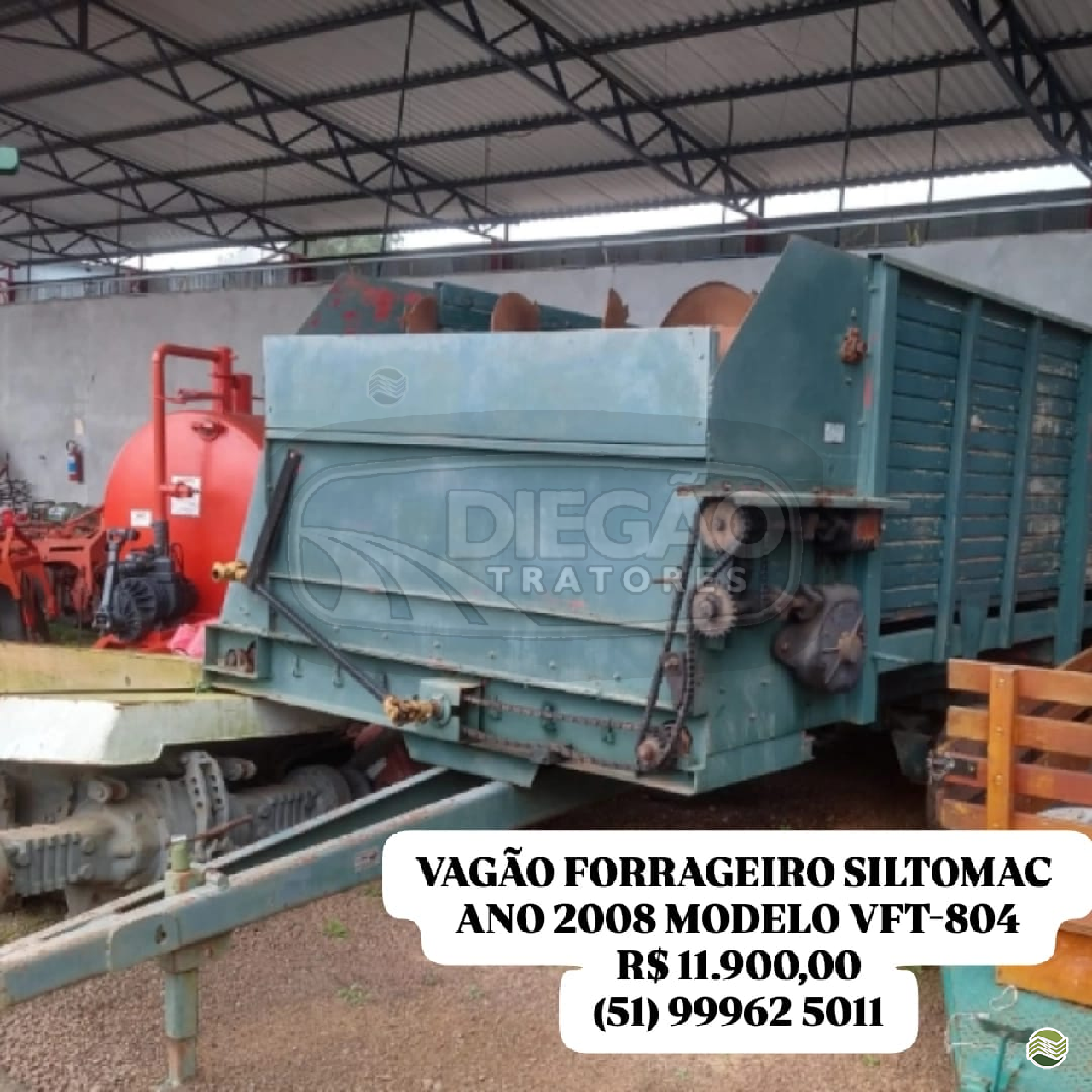 IMPLEMENTOS AGRICOLAS VAGAO FORRAGEIRO VAGÃO FORRAGEIRO Diegão Tratores PAROBE RIO GRANDE DO SUL RS